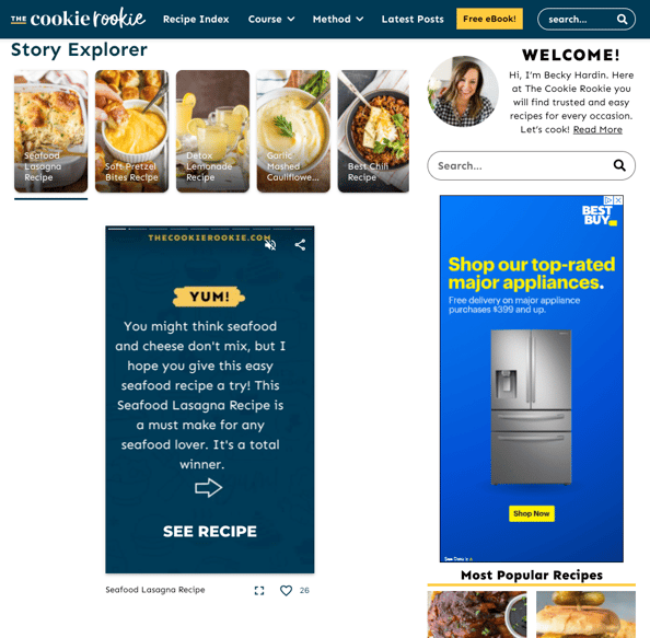 Slickstream web story explorer