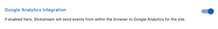 Google Analytics Integration