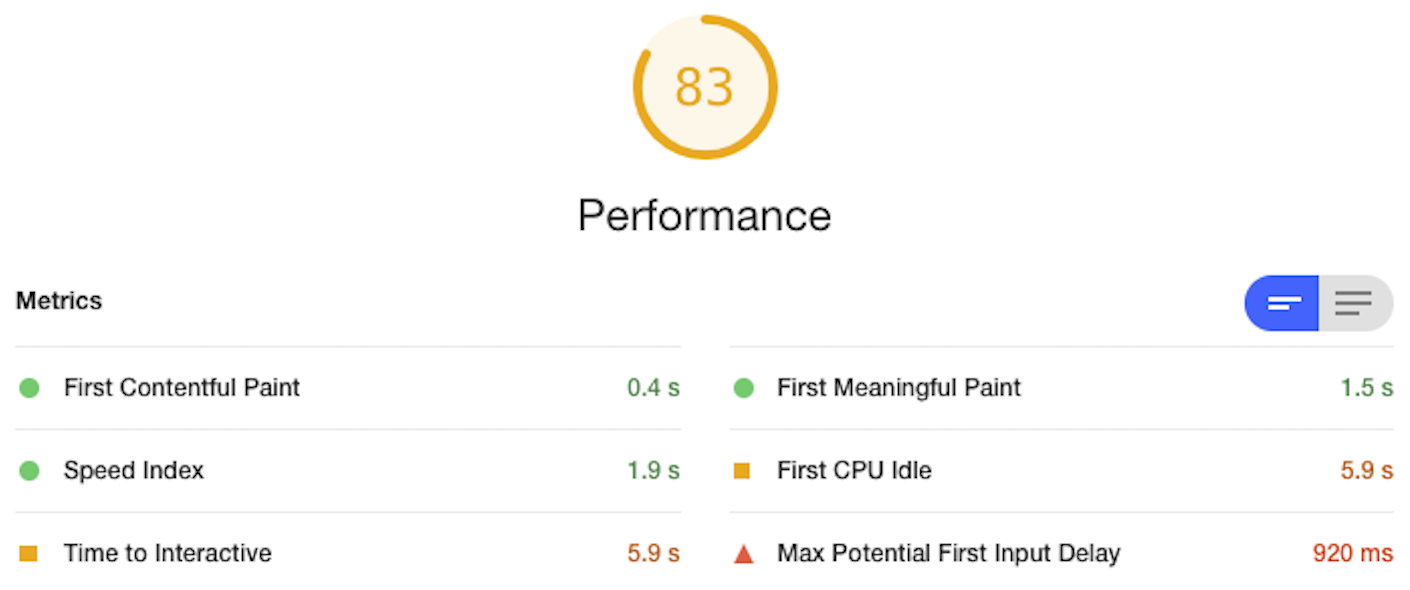 Speed Test Performance